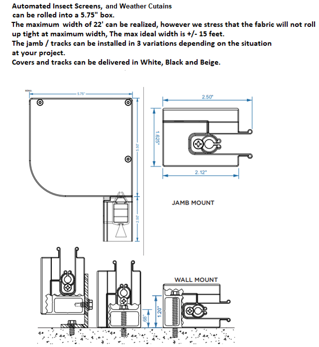 Bahama Shutters Specifications